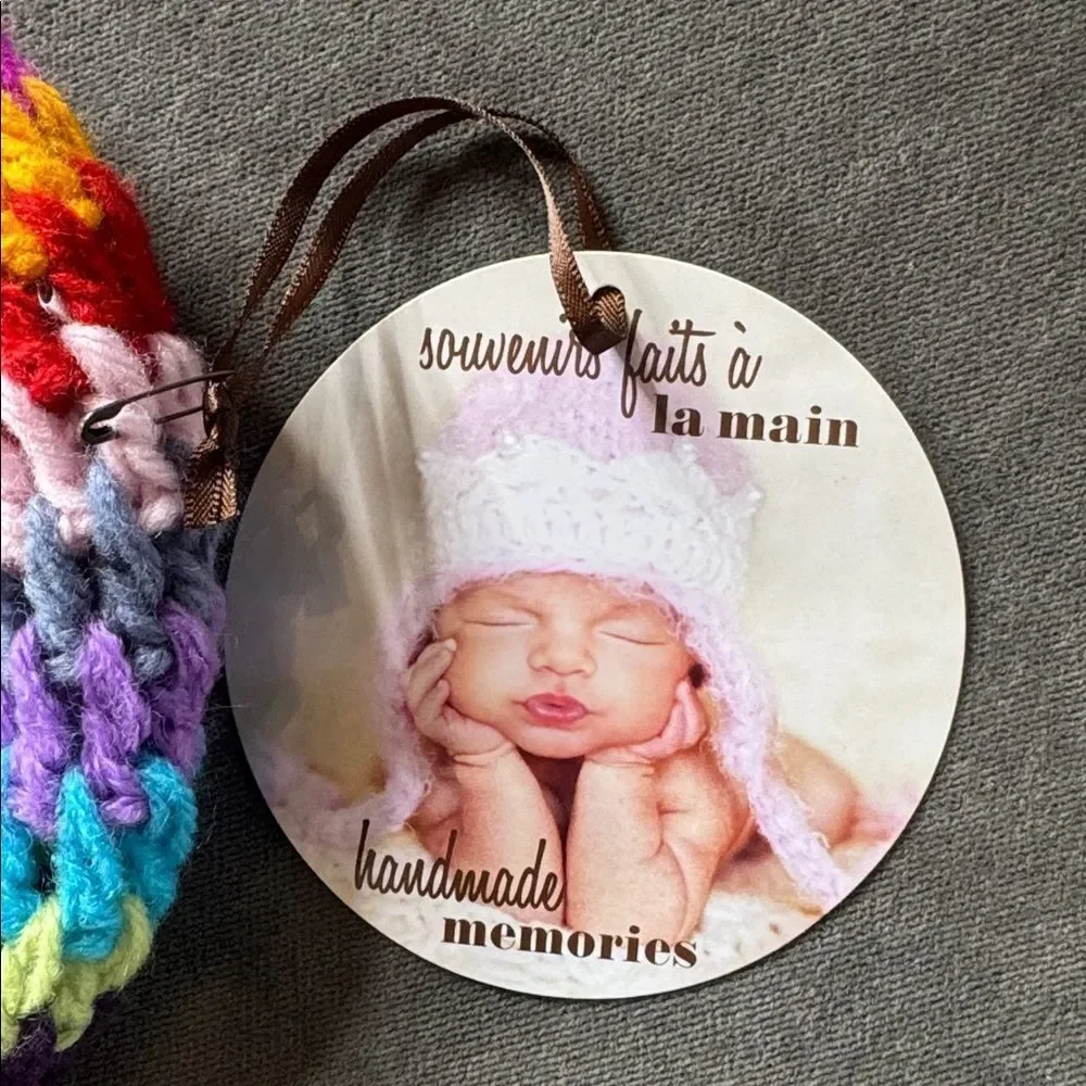 Daisy Baby Girls Infant Beanie Hat Bailey Multicolor Photography 6-12 months NWT